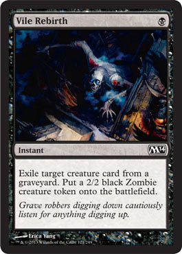 Vile Rebirth (Magic 2014 Core Set) Light Play Foil