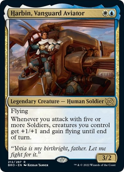 Harbin, Vanguard Aviator (The Brothers' War) Light Play Foil