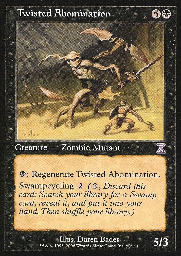 Twisted Abomination (Time Spiral Time Shifted) Light Play Foil