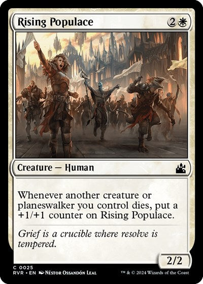 Rising Populace (Ravnica Remastered) Light Play Foil