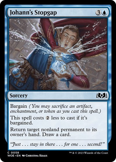 Johann's Stopgap (Wilds of Eldraine) Light Play Foil