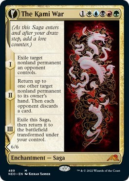 The Kami War (Extended Art) (Kamigawa: Neon Dynasty) Light Play Foil