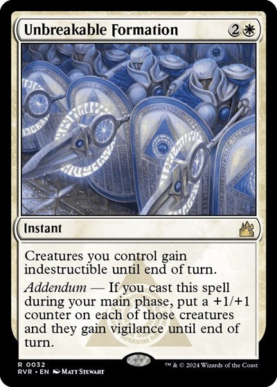 Unbreakable Formation (Ravnica Remastered) Light Play Foil