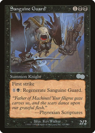 Sanguine Guard (Urza's Saga) Light Play