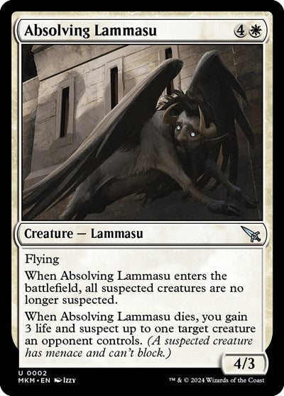 Absolving Lammasu (Murders at Karlov Manor) Light Play Foil