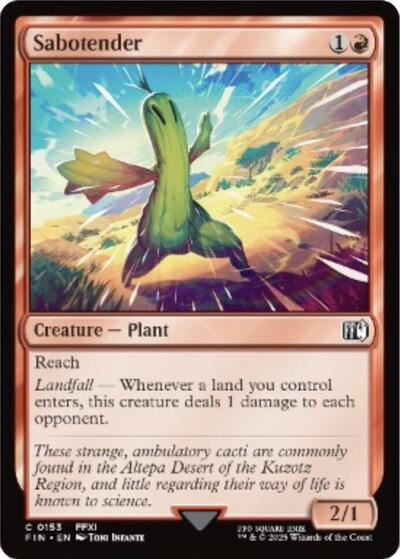 Sabotender (Universes Beyond: FINAL FANTASY) Near Mint Foil
