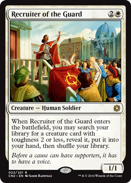 Recruiter of the Guard (Conspiracy: Take the Crown) Light Play Foil