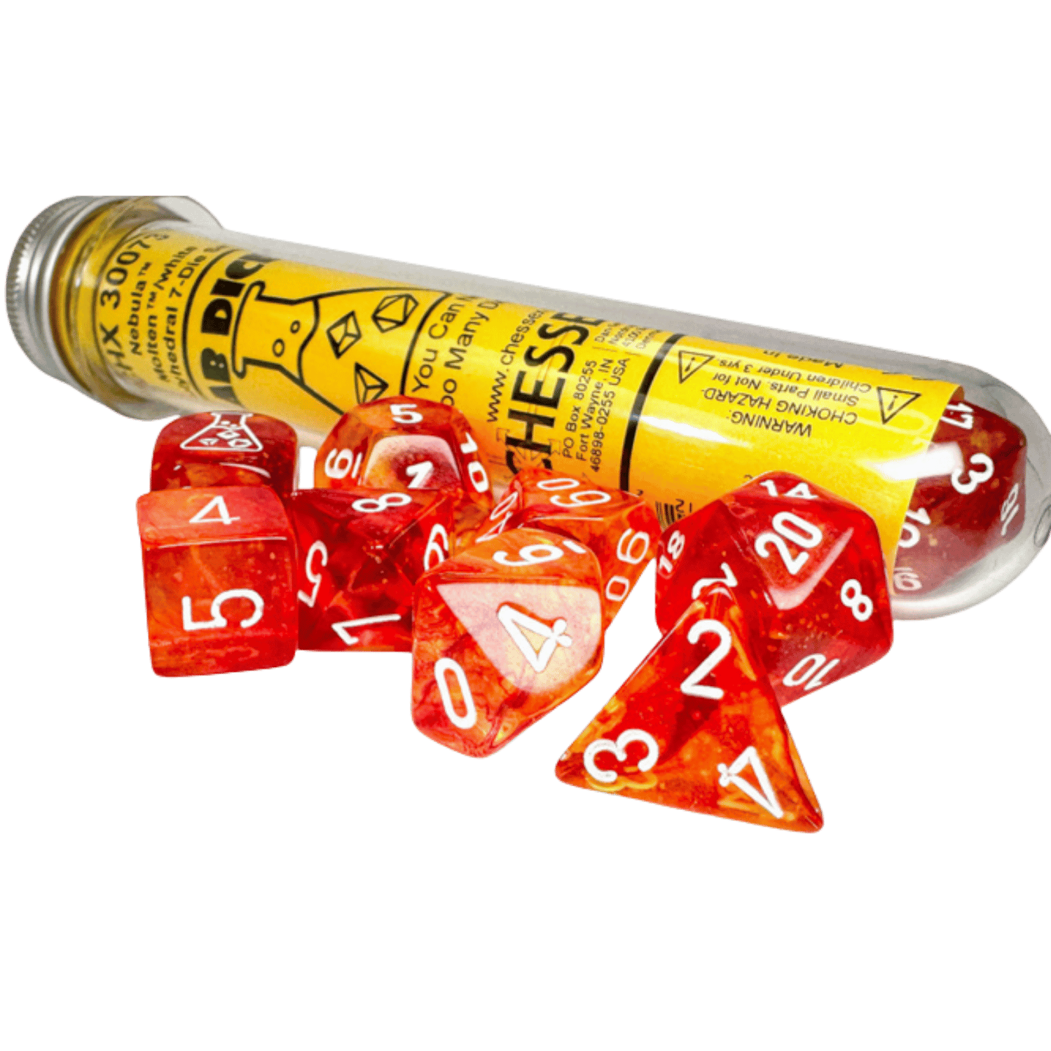 Chessex Lab Dice Tube