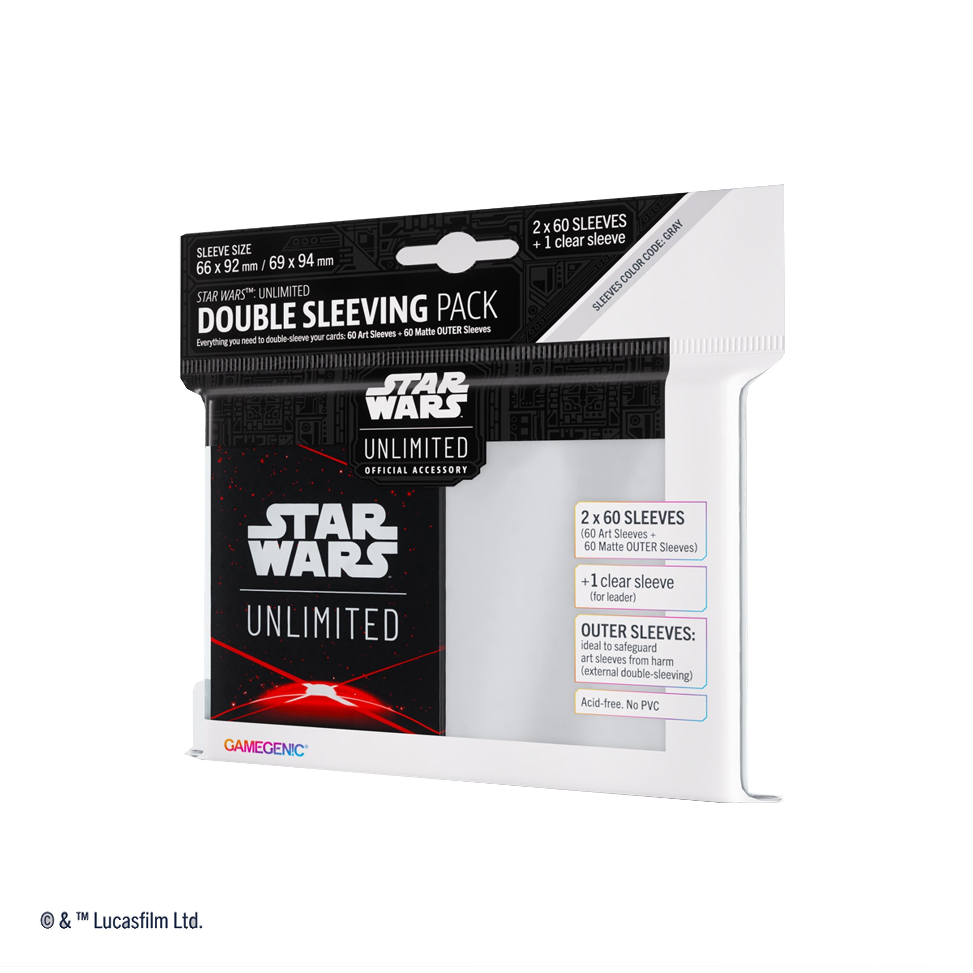 Star Wars Unlimited: Double Sleeving - Red