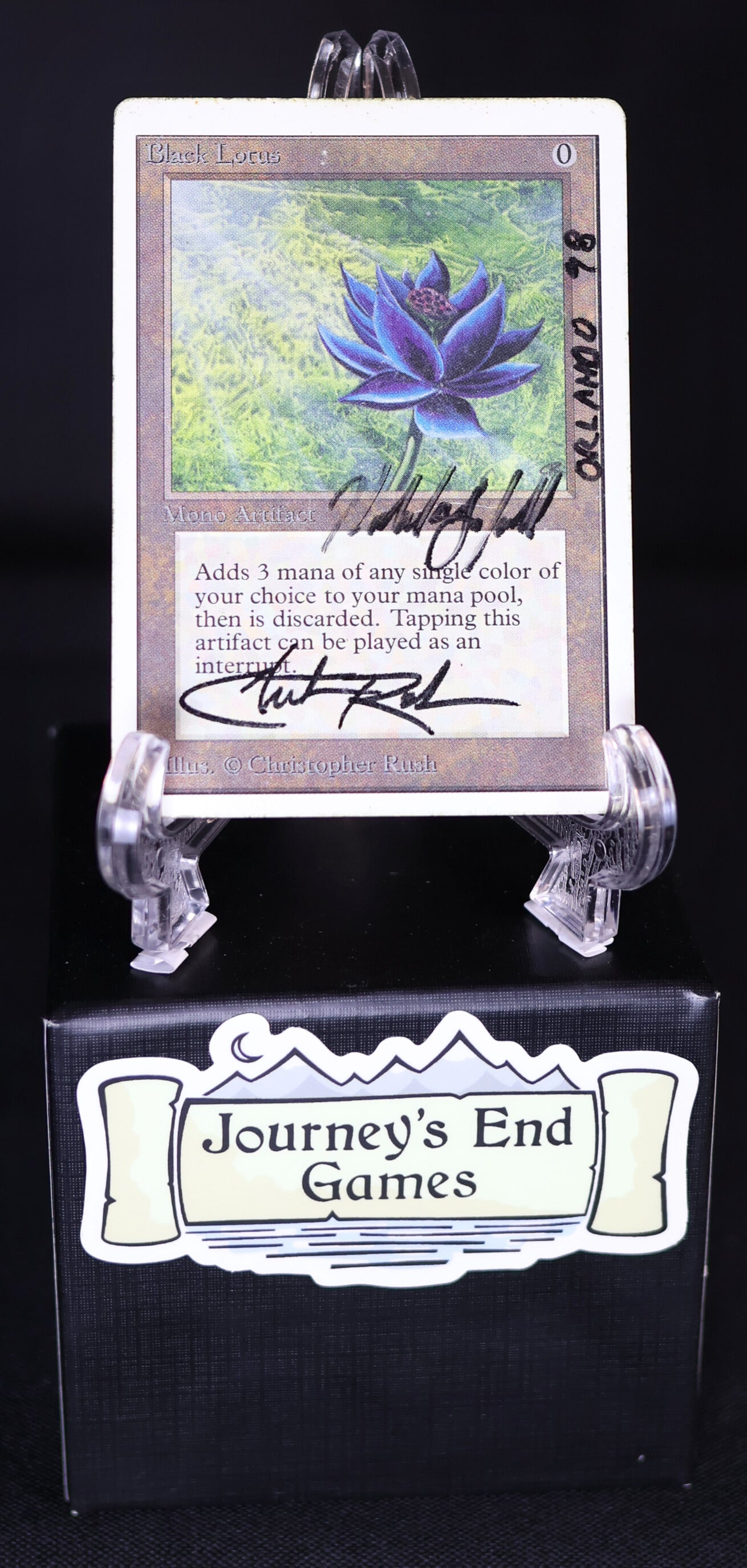 Black Lotus (Unlimited) Poor Inked Dual Signed
