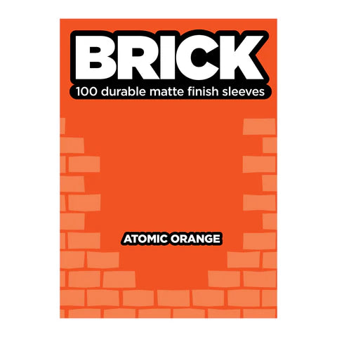 Legion Sleeves: Brick - Atomic Orange (100) Legion Sleeves: Brick - Atomic Orange (100)