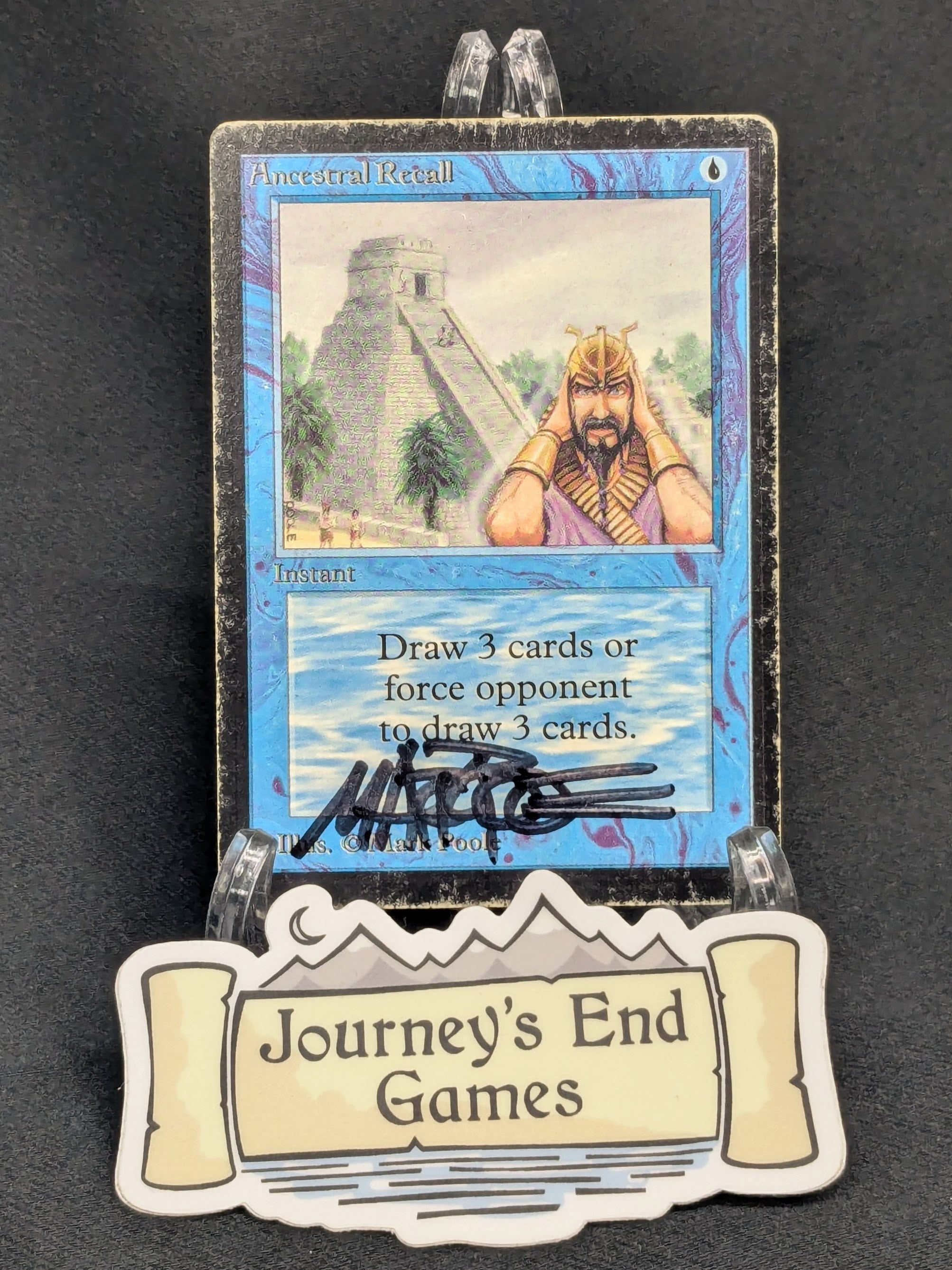 Ancestral Recall (Beta) Poor - Signed