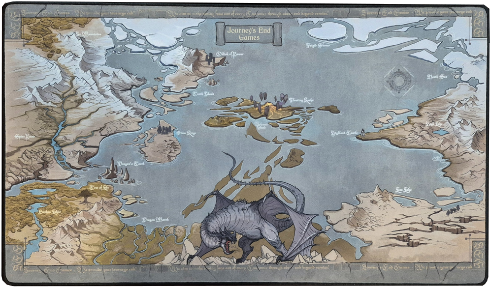 Journey's End Games Treasure Map Playmat!