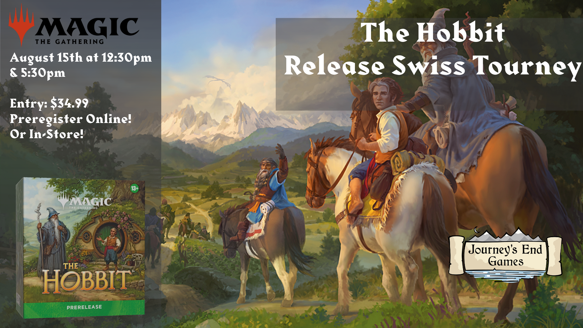 The Hobbit Release Swiss Saturday 8/15 @ 12:30pm & 6pm (WILL NOT SHIP)