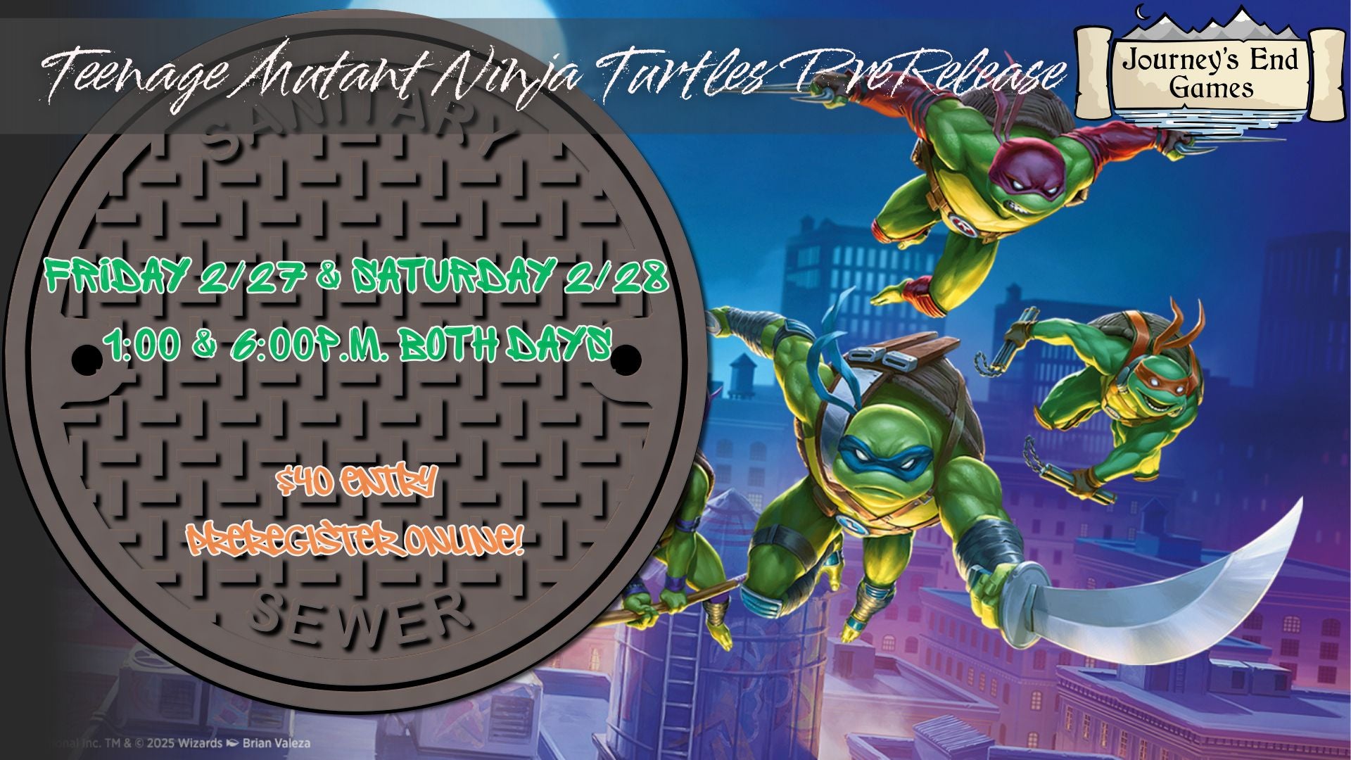 TMNT Prerelease Event - Friday 2/27 at 6:00p.m. (WILL NOT SHIP)