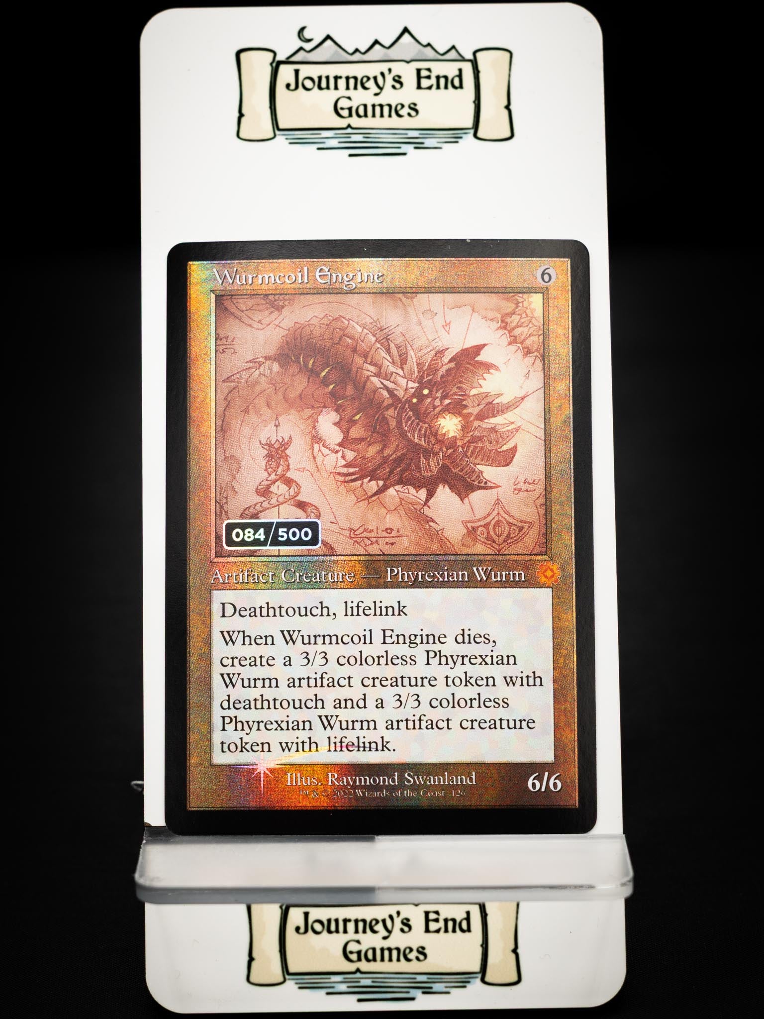 Wurmcoil Engine (Schematic) (Serial Numbered) (The Brothers' War: Retro Frame Artifacts) Near Mint Foil
