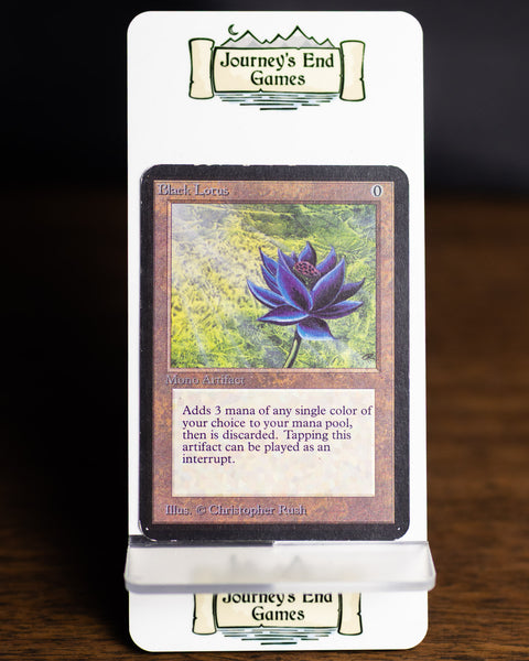 how rare is the black lotus magic card Amazon.com: Surreal Entertainment Magic: The Gathering Black Lotus Card  Double-Sided Fleece Throw Blanket for Sofa, Bed main image 0