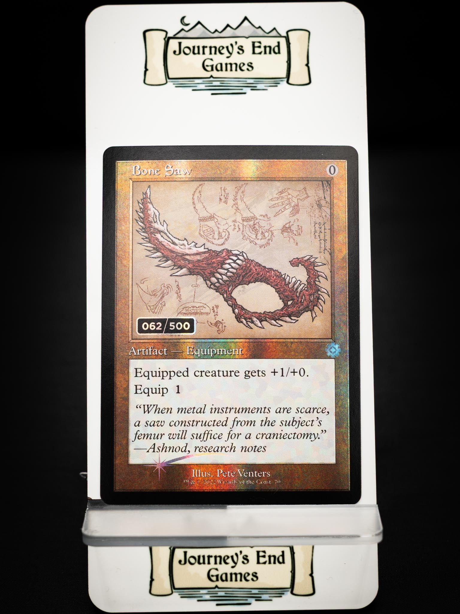 Bone Saw (Schematic) (Serial Numbered) (The Brothers' War: Retro Frame Artifacts) Near Mint Foil