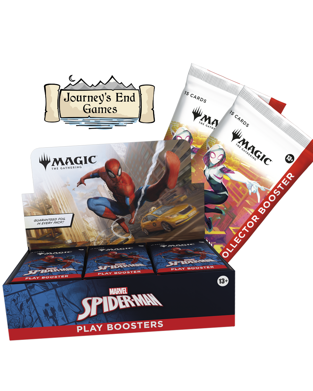 Marvel's Spider-Man - Web-Slinger's Sampler - 1 Play Booster Box, 2 Collector Booster Packs PREORDER (Product Arrives Starting 9/19)