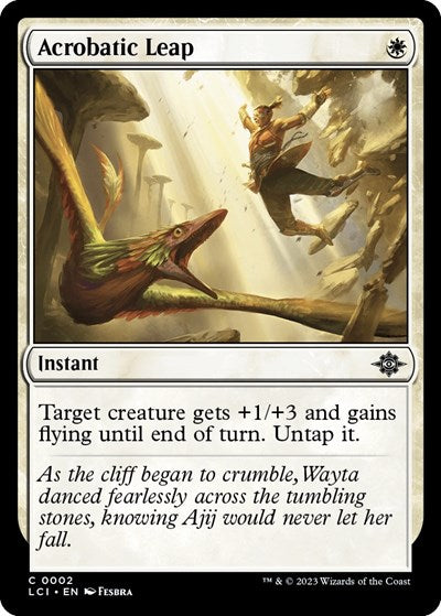 Acrobatic Leap (The Lost Caverns of Ixalan) Light Play Foil