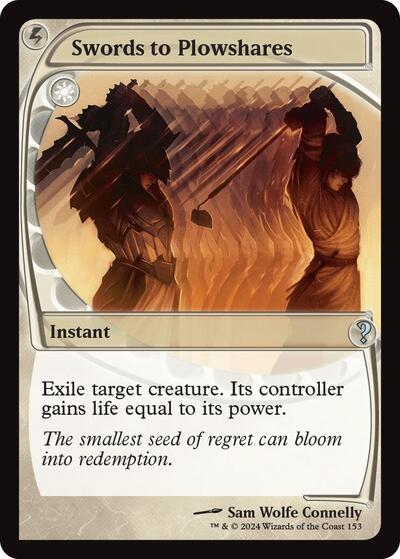Swords to Plowshares (Future Sight) (Mystery Booster 2) Light Play Foil