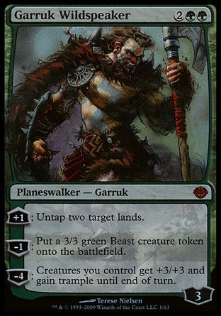 Garruk Wildspeaker (Duel Decks: Garruk vs Liliana) Damaged / Poor Foil