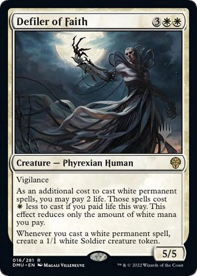 Defiler of Faith (Promo Pack: Dominaria United) Light Play