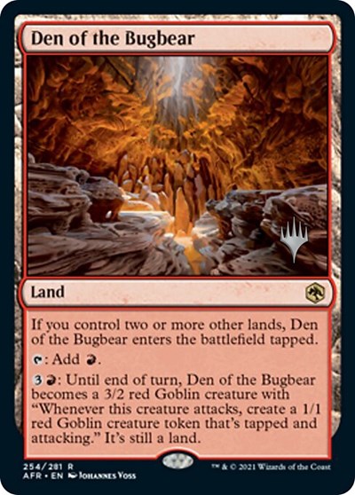 Den of the Bugbear (Promo Pack: Adventures in the Forgotten Realms) Light Play