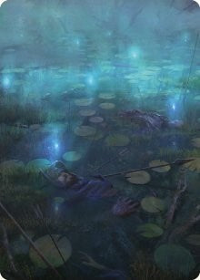 The Dead Marshes Art Card (Art Series: Universes Beyond: The Lord of the Rings: Tales of Middle-earth) Near Mint