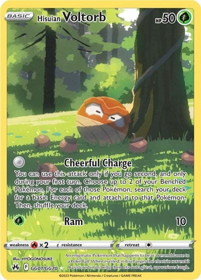 Hisuian Voltorb (Crown Zenith: Galarian Gallery) Near Mint Holofoil