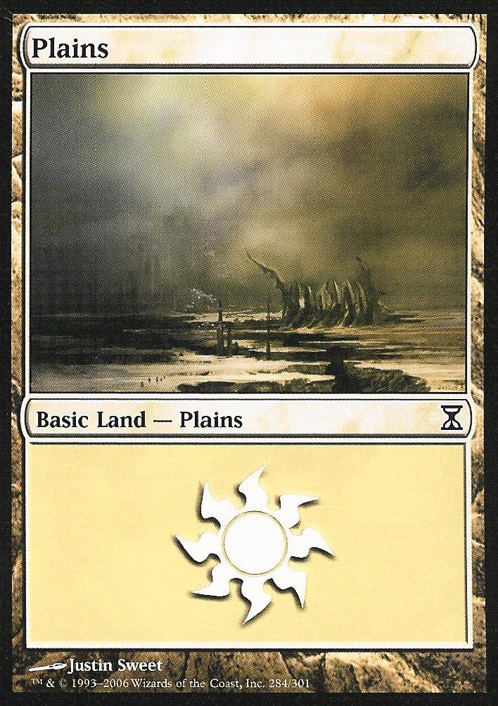 Plains (284) (Time Spiral) Light Play Foil
