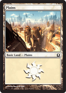 Plains (254) (Return to Ravnica) Medium Play Foil