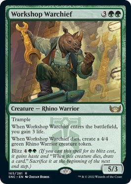 Workshop Warchief (Streets of New Capenna) Light Play Foil