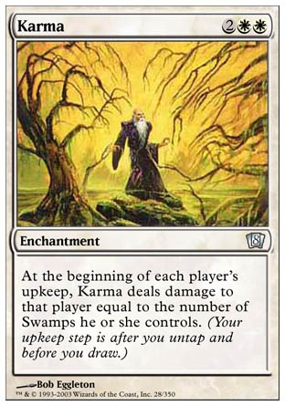 Karma (8th Edition) Heavy Play Foil