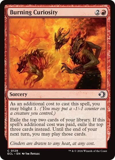 Burning Curiosity (Lorwyn Eclipsed) Near Mint