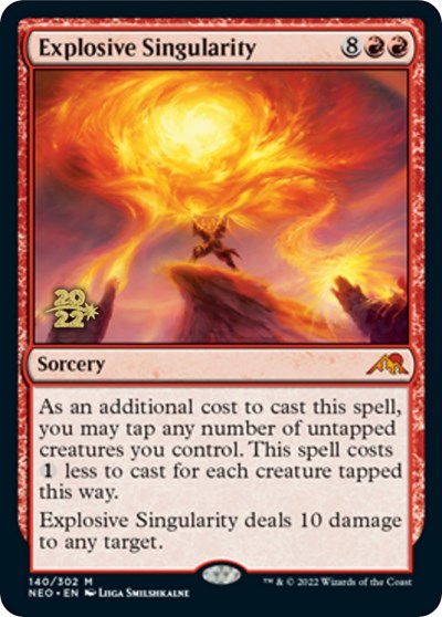 Explosive Singularity (Promos: Prerelease Cards) Light Play Foil