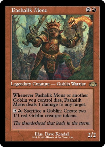 Pashalik Mons (Retro Frame) (Dominaria Remastered) Near Mint Foil