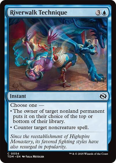 Riverwalk Technique (Tarkir: Dragonstorm) Light Play