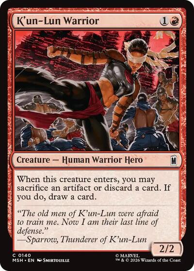 K'un-Lun Warrior (Marvel Super Heroes) Near Mint