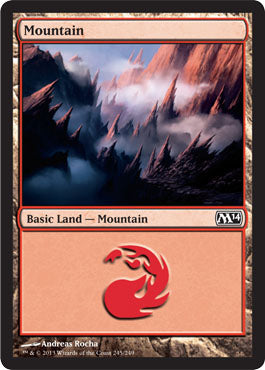 Mountain (245) (Magic 2014 Core Set) Light Play