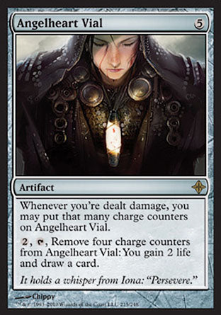 Angelheart Vial (Rise of the Eldrazi) Heavy Play