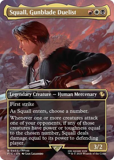 Squall, Gunblade Duelist (Borderless) (Commander: FINAL FANTASY) Near Mint Foil
