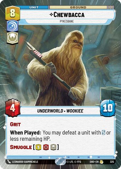 Chewbacca Pykesbane (Hyperspace) (Shadows of the Galaxy) Near Mint Foil