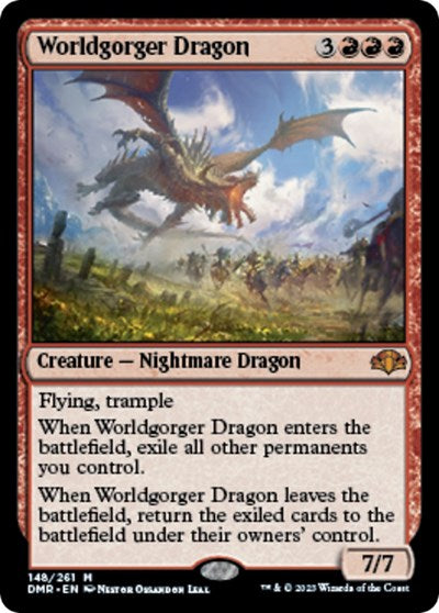 Worldgorger Dragon (Dominaria Remastered) Light Play Foil