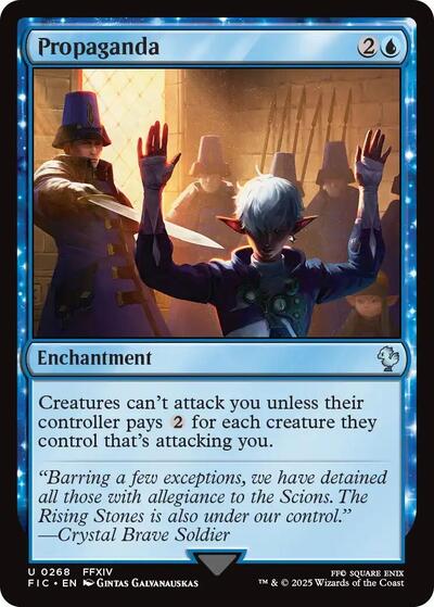 Propaganda (Surge Foil) (Commander: FINAL FANTASY) Light Play Foil