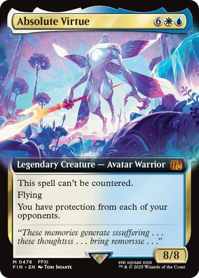 Absolute Virtue (Extended Art) (Universes Beyond: FINAL FANTASY) Light Play Foil
