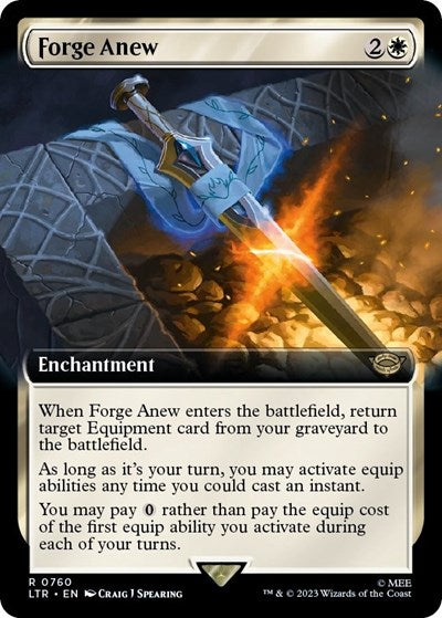 Forge Anew (Extended Art) (Universes Beyond: The Lord of the Rings: Tales of Middle-earth) Medium Play