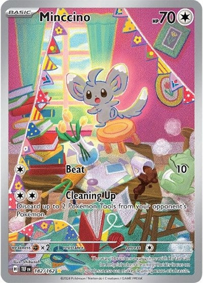 Minccino - 182 (SV05: Temporal Forces) Near Mint Holofoil