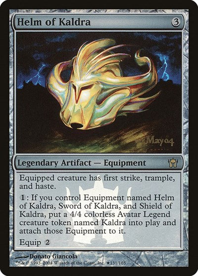 Helm of Kaldra (Promos: Prerelease Cards) Damaged / Poor Foil