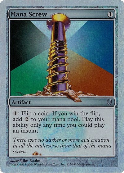 Mana Screw (Alternate Foil) (Unhinged) Near Mint Foil